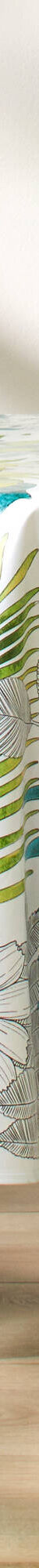 Toile cirée met Tropical print (groen) Toile cirée met Tropical print (groen)